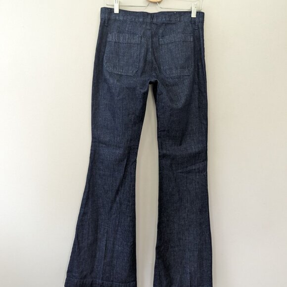 Polo Ralph Lauren Seamed Flare Trouser‎ Jeans High Rise Seafarer - Picture 12 of 16